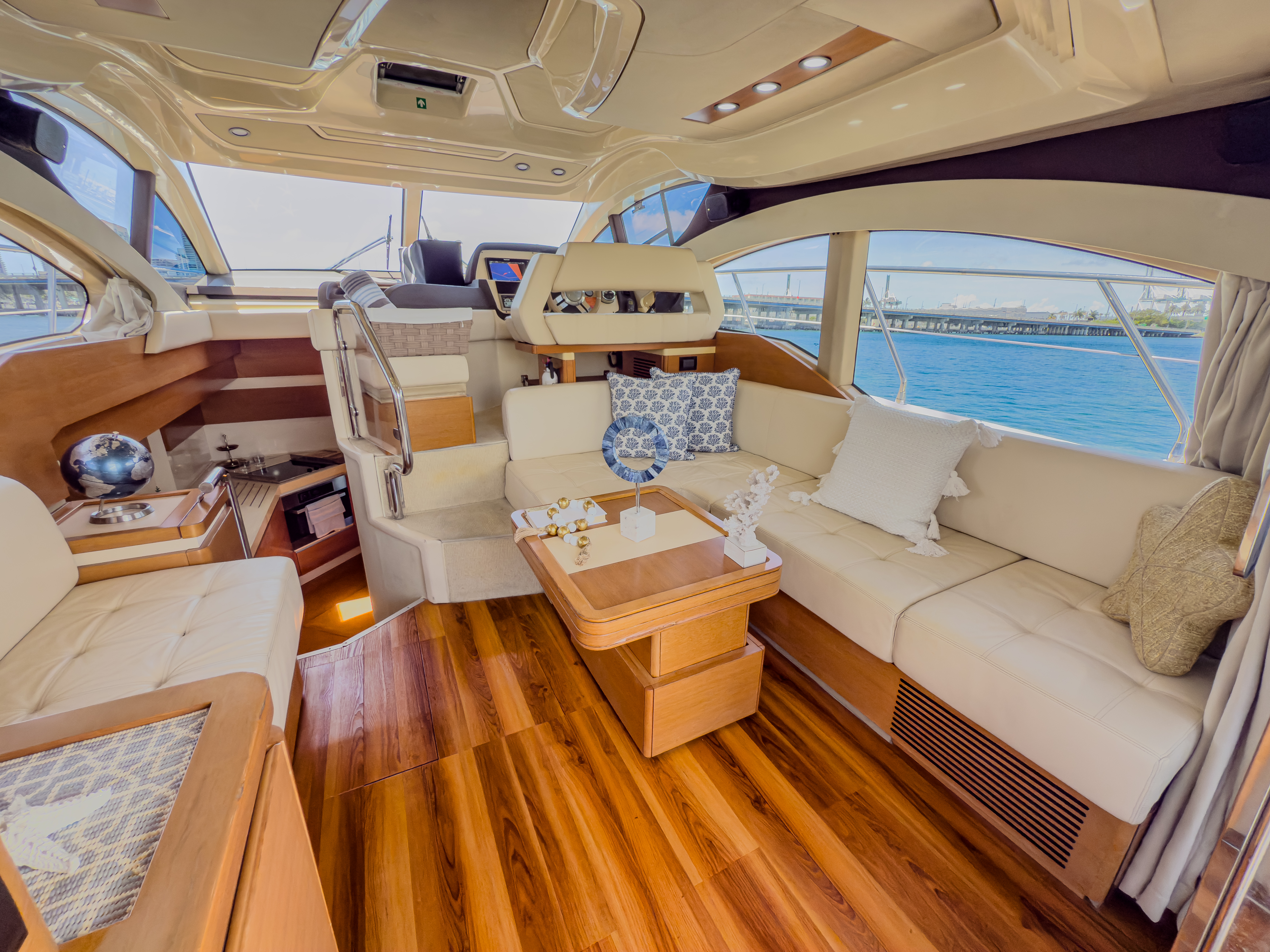 Aft deck view over water